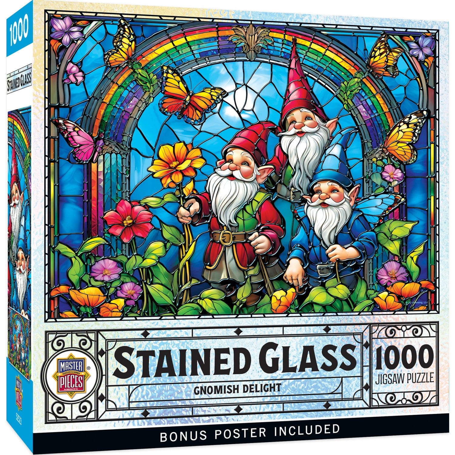 Stained Glass - Gnomish Delight 1000 Piece Jigsaw Puzzle