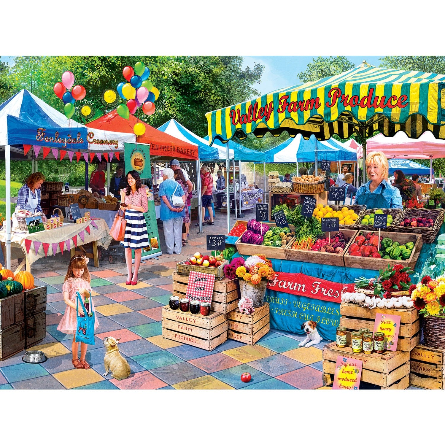 Farmer's Market - Corner Market 750 Piece Puzzle