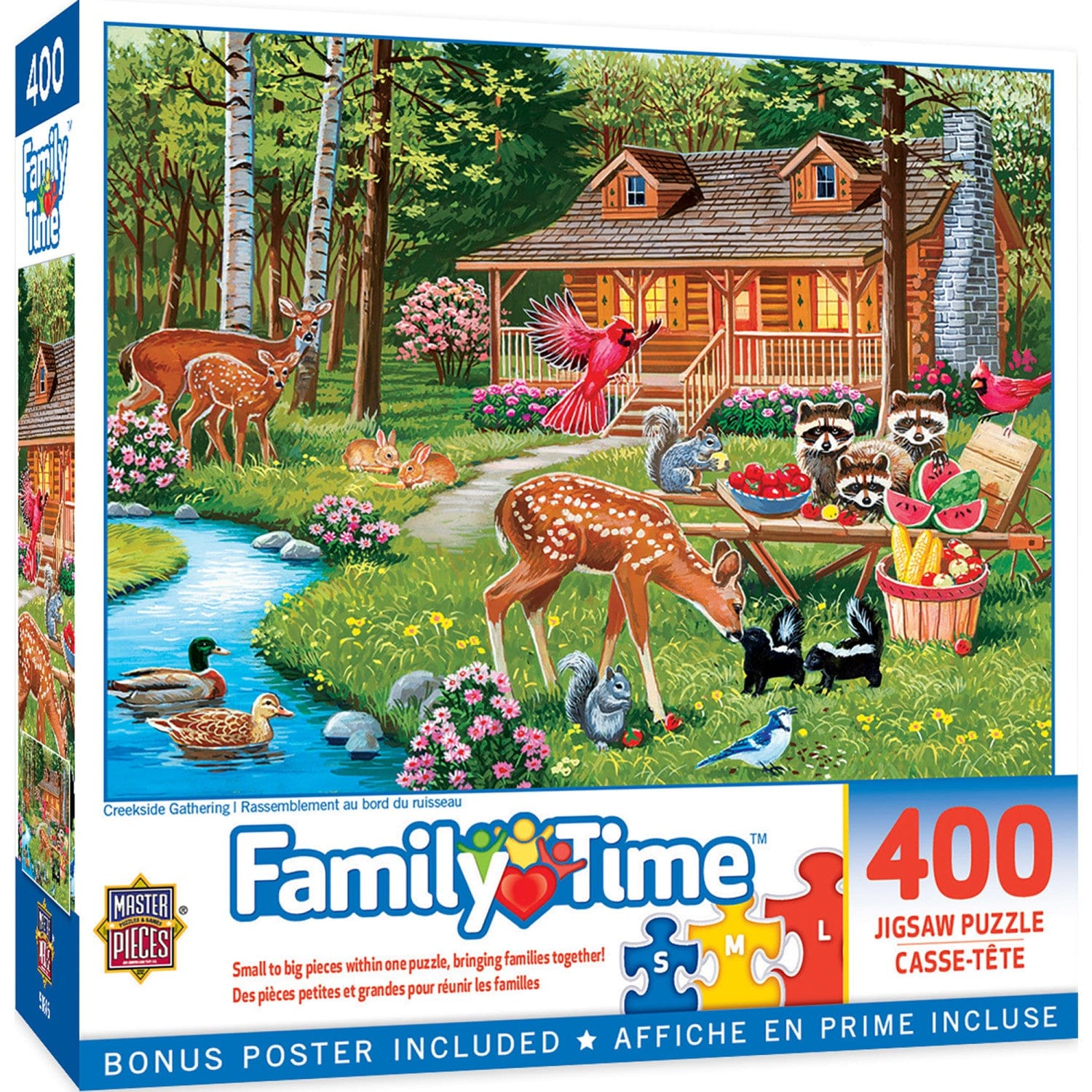 Family Time - Creekside Gathering 400 Piece Jigsaw Puzzle