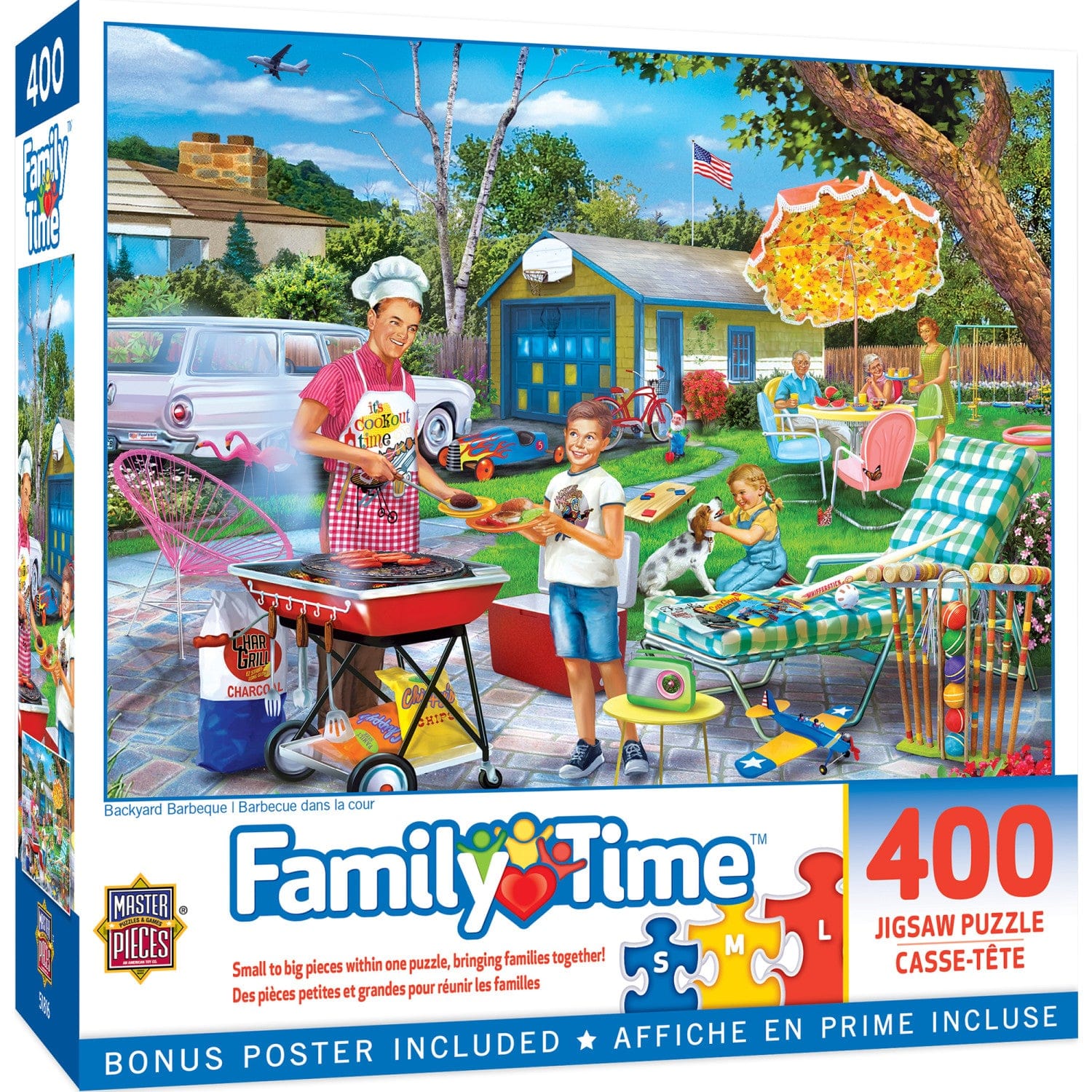 Family Time - Backyard Barbeque 400 Piece Jigsaw Puzzle