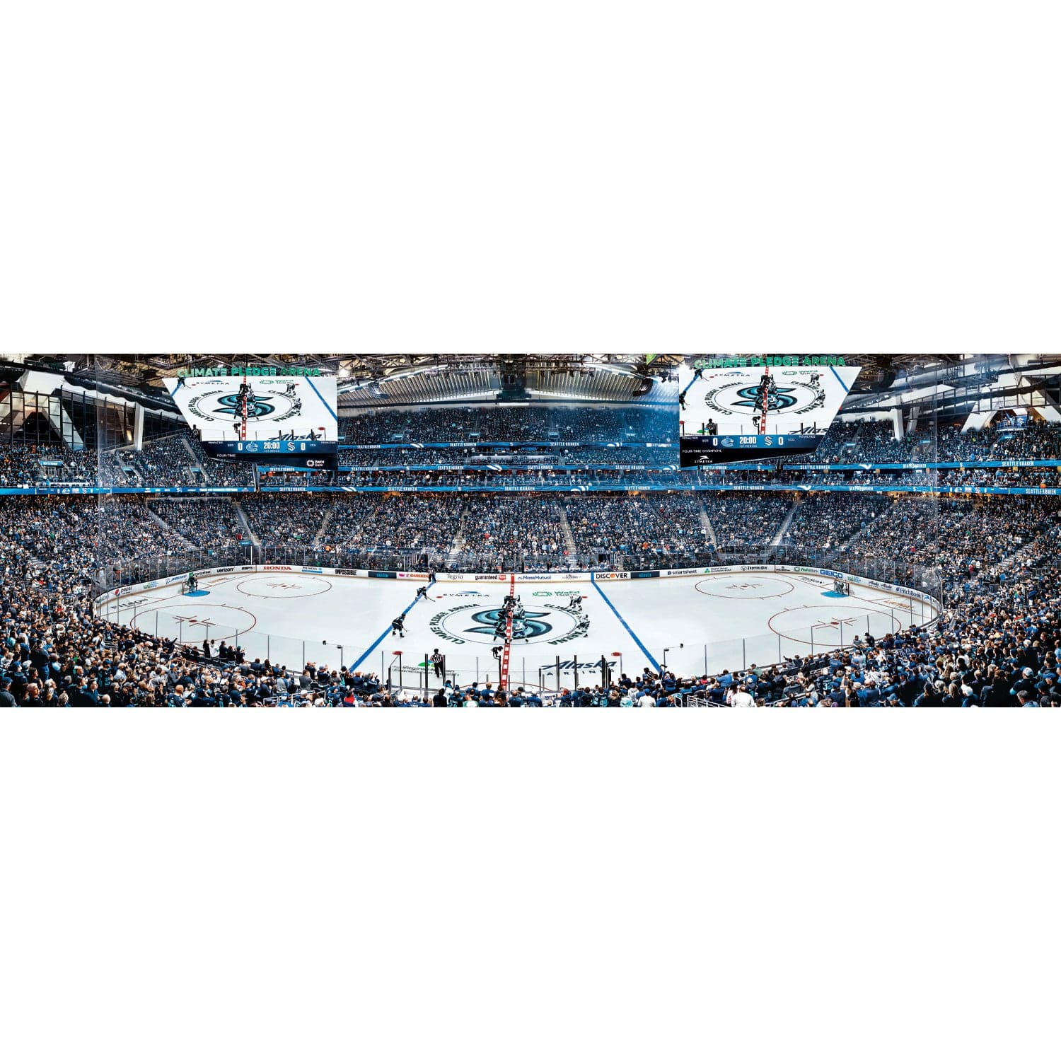 Seattle Kraken NHL 1000pc Panoramic Puzzle