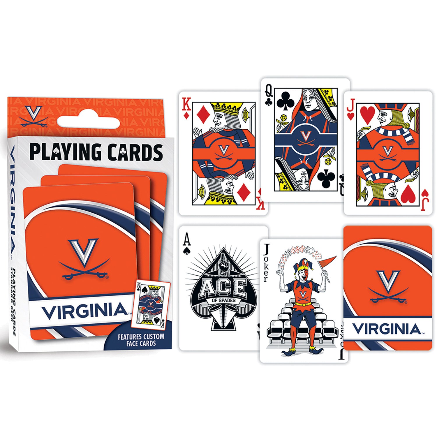 Virginia Cavaliers Playing Cards - 54 Card Deck