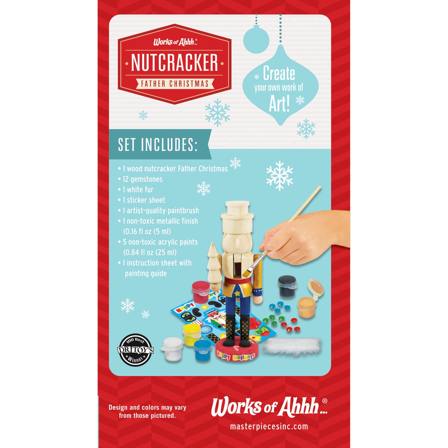 Nutcracker Father Christmas Wood Paint Set