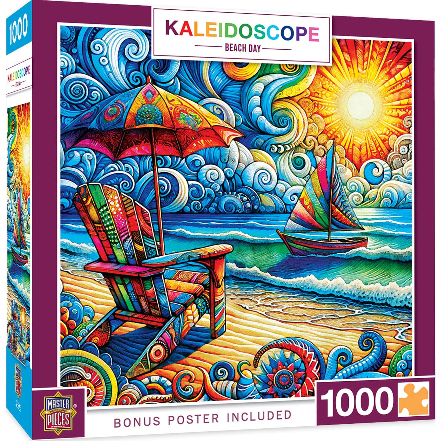 Kaleidoscope - Beach Day 1000 Piece Jigsaw Puzzle