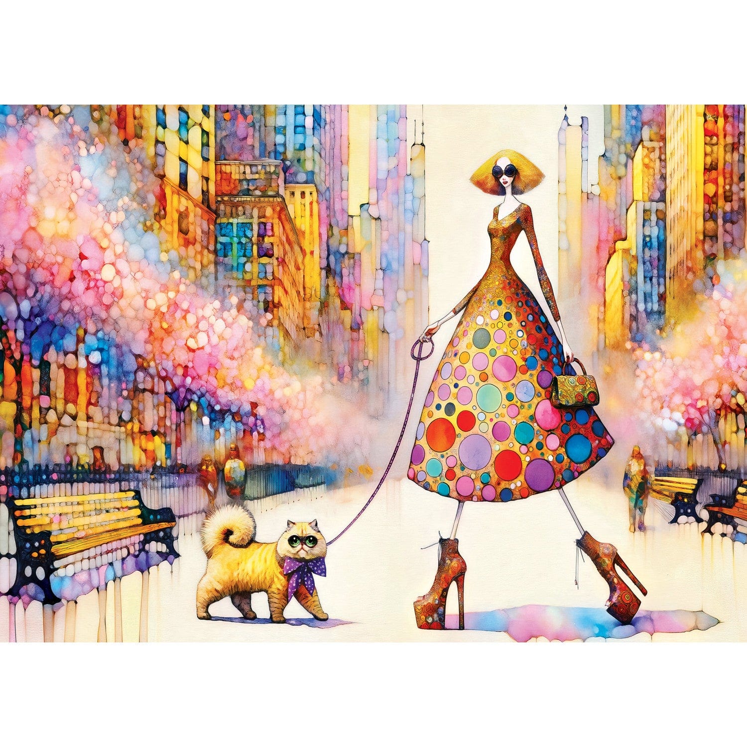 Catwalk Couture - Glamour Paws 1000 Piece Puzzle