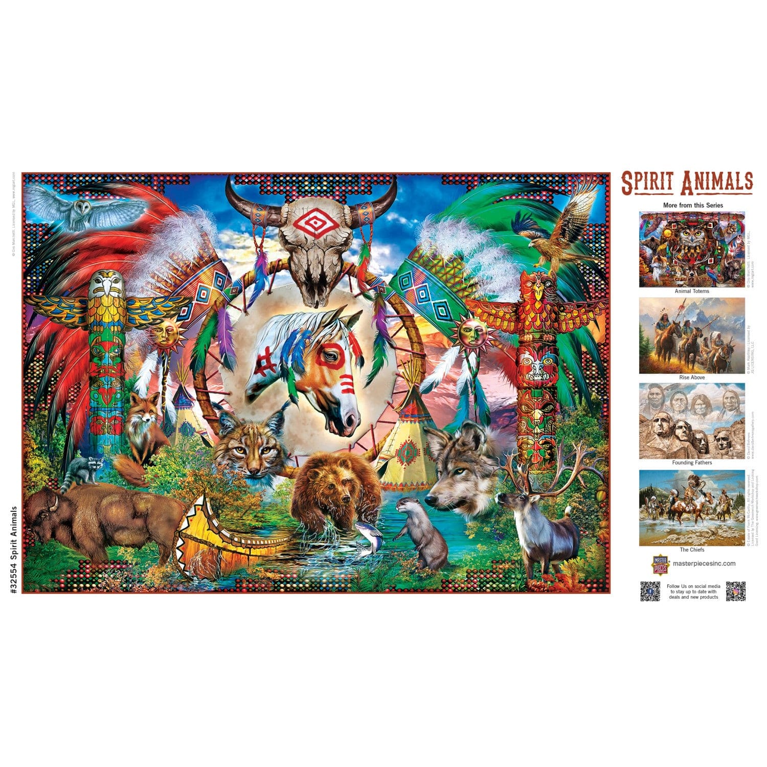 Tribal Spirit - Spirit Animals 500 Piece Jigsaw Puzzle