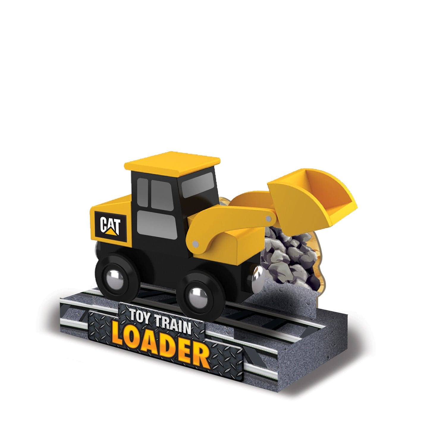 Caterpillar Loader Wood Toy Train