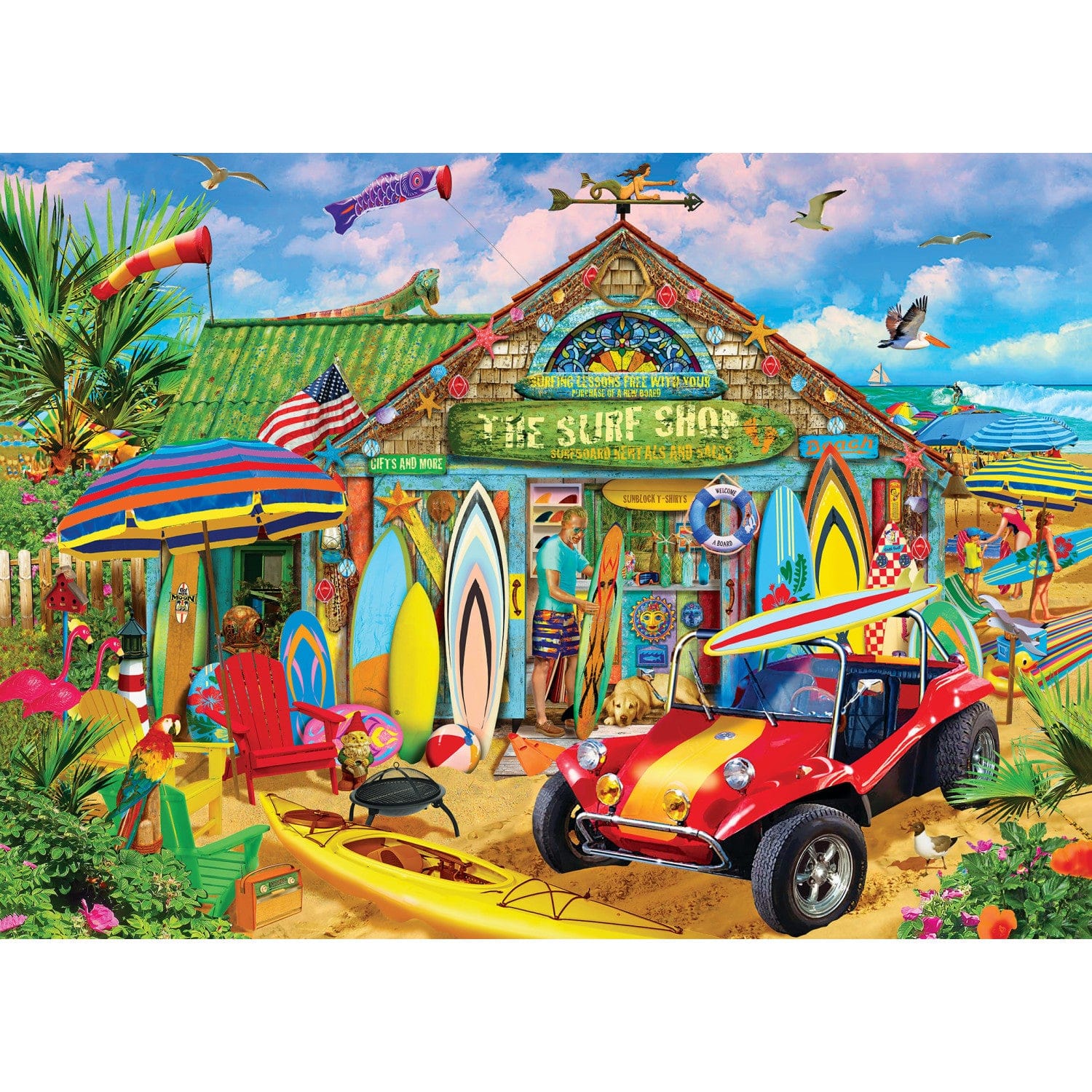 Seek & Find - Beach Time Fun 1000 Piece Puzzle