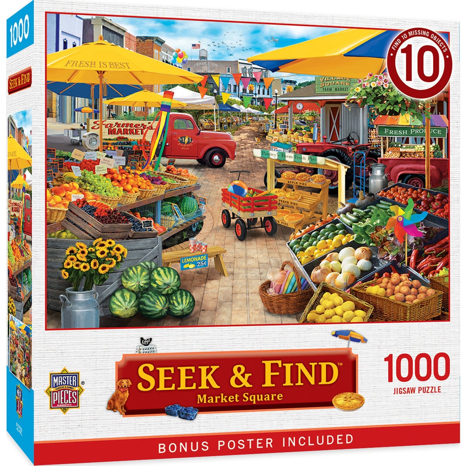 Seek & Find - Market Square 1000 Piece Jigsaw Puzzle