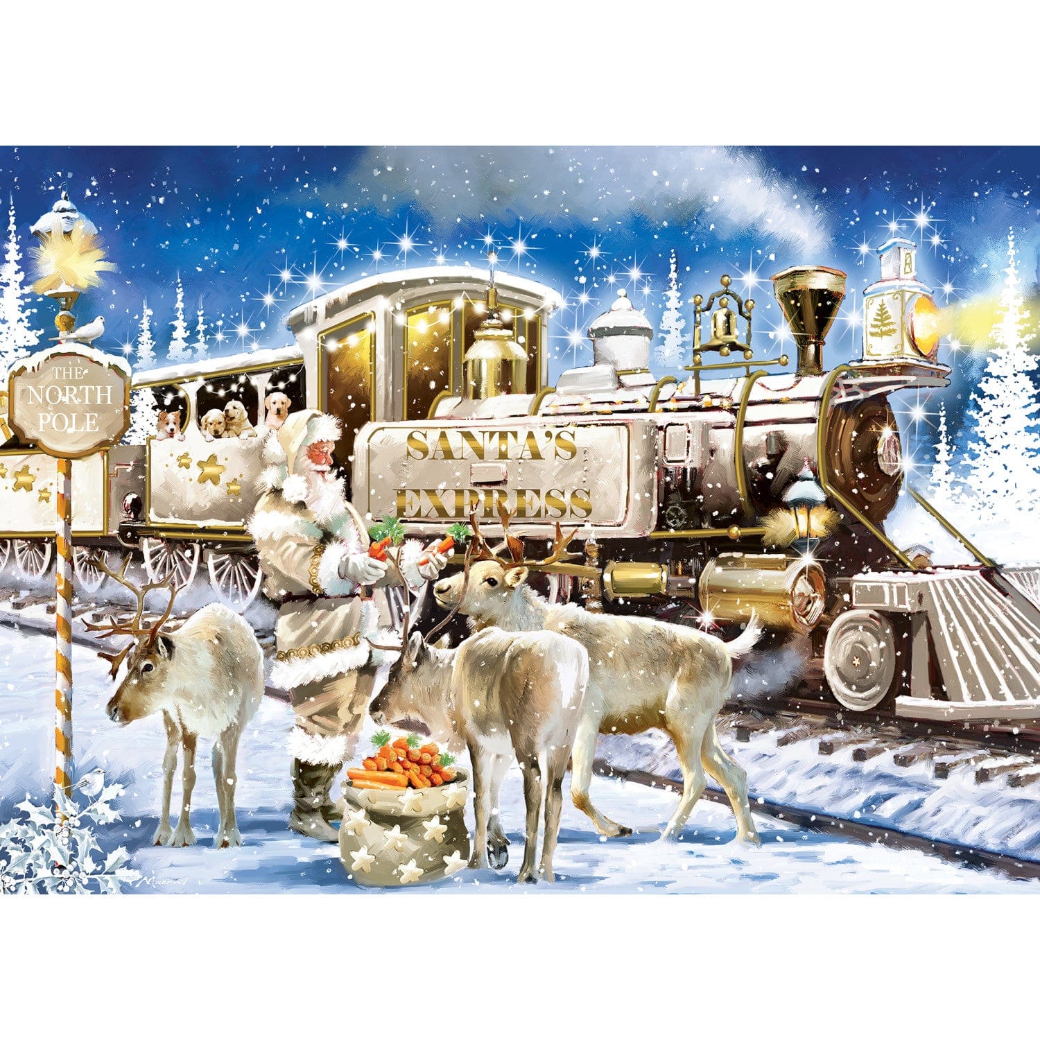 Glitter & Gold - The Gilded Train 1000 Piece Puzzle