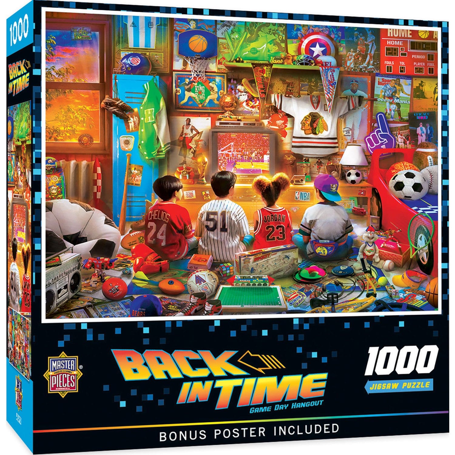 Back in Time - Game Day Hangout 1000 Piece Puzzle