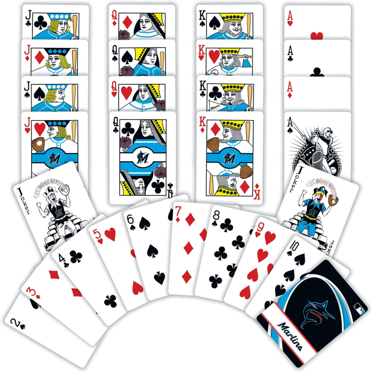 Miami Marlins MLB Playing Cards