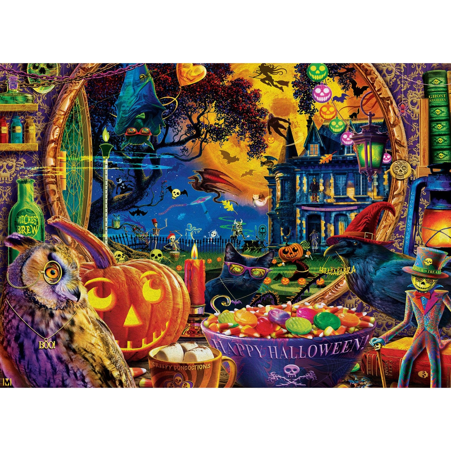 Halloween - A Scary Night Outside 1000 Piece Puzzle