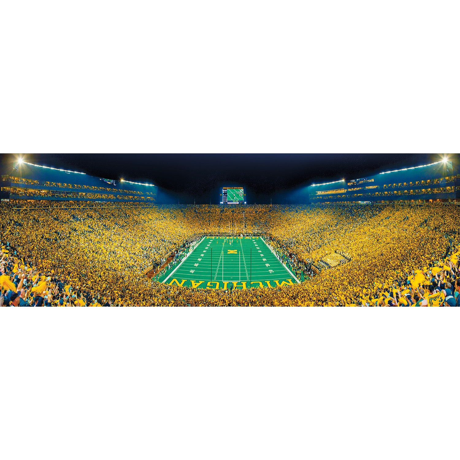 Michigan Wolverines NCAA 1000pc Panoramic Puzzle - End Zone