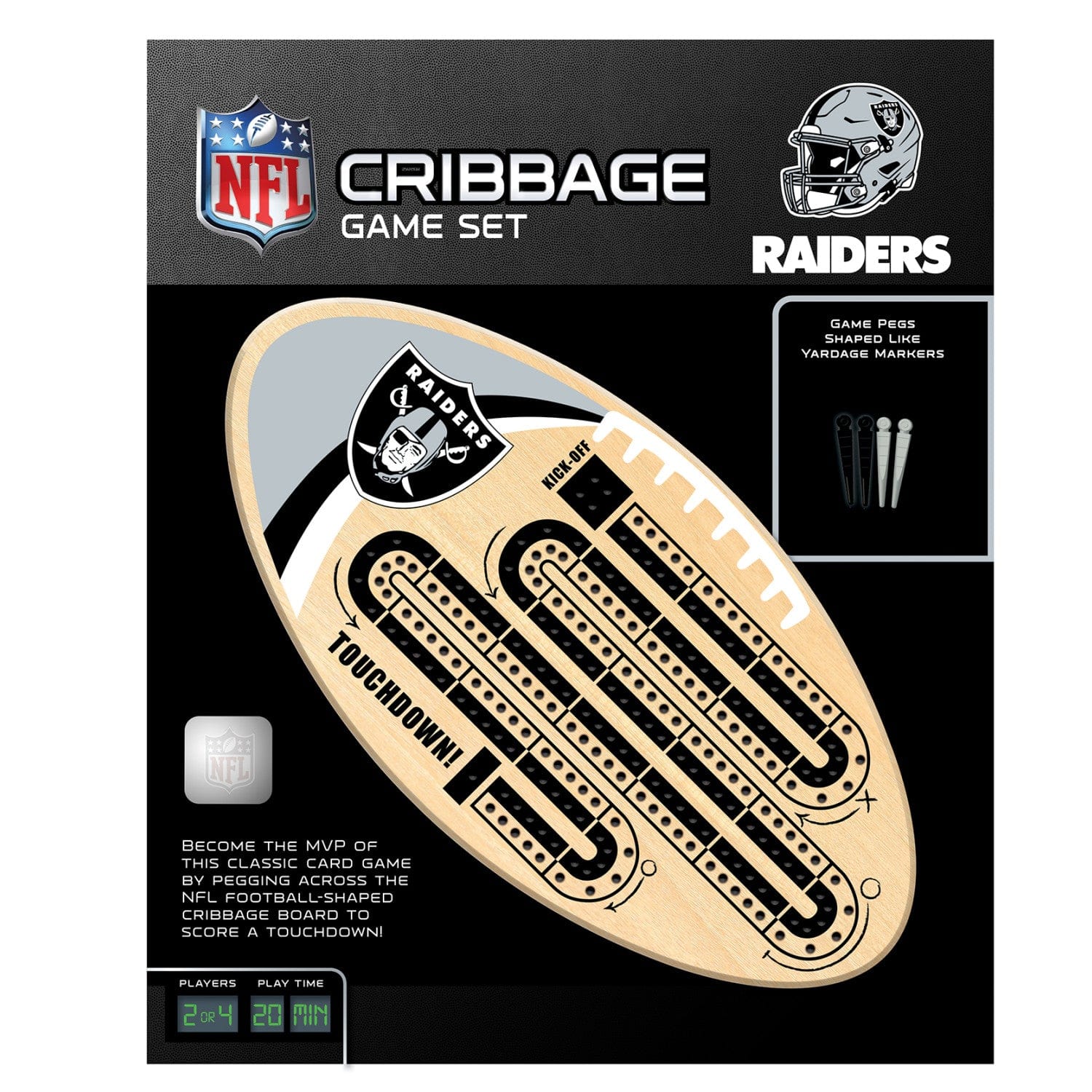 Las Vegas Raiders NFL Cribbage