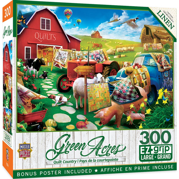 MasterPieces | Green Acres - Quilt Country 300 Piece EZ Grip