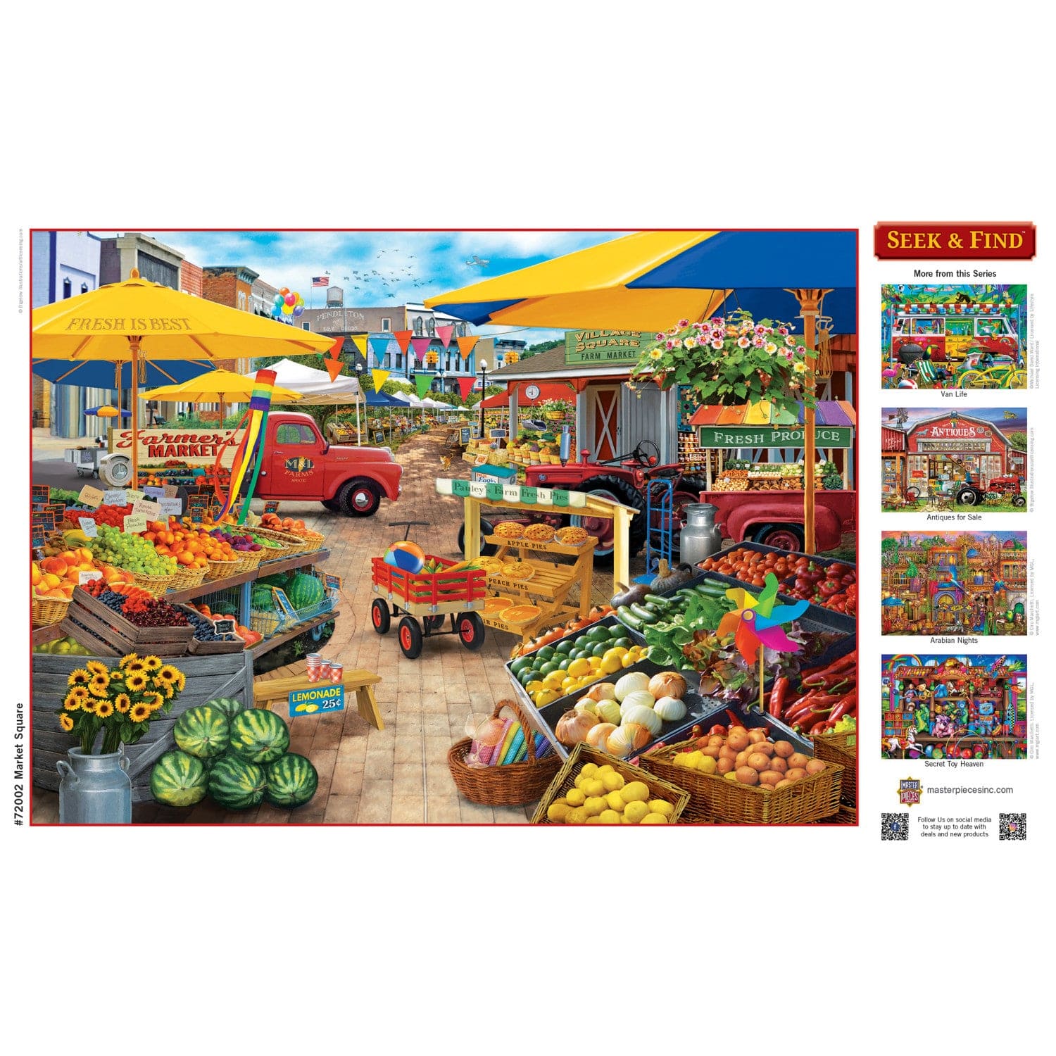 Seek & Find - Market Square 1000 Piece Jigsaw Puzzle