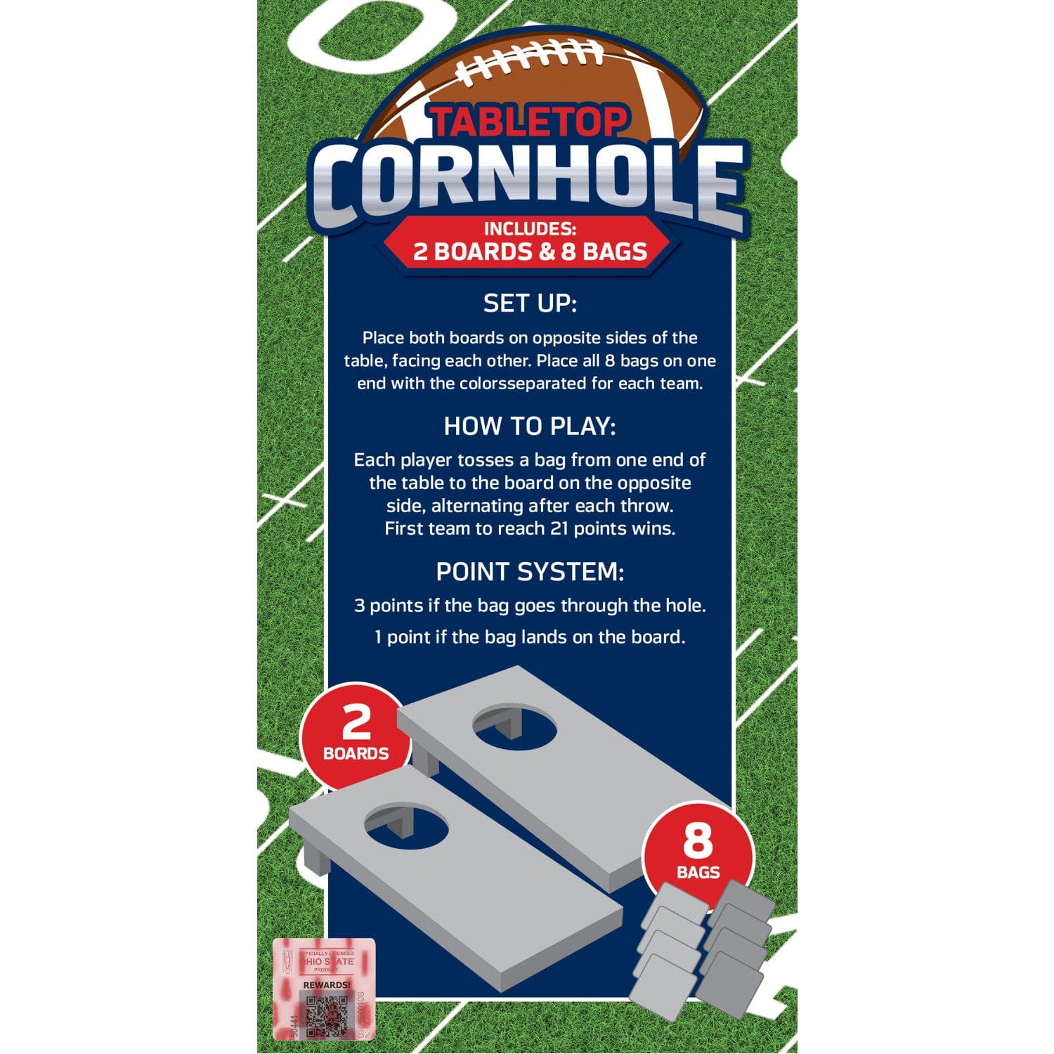 Ohio State Buckeyes - NCAA Tabletop Cornhole