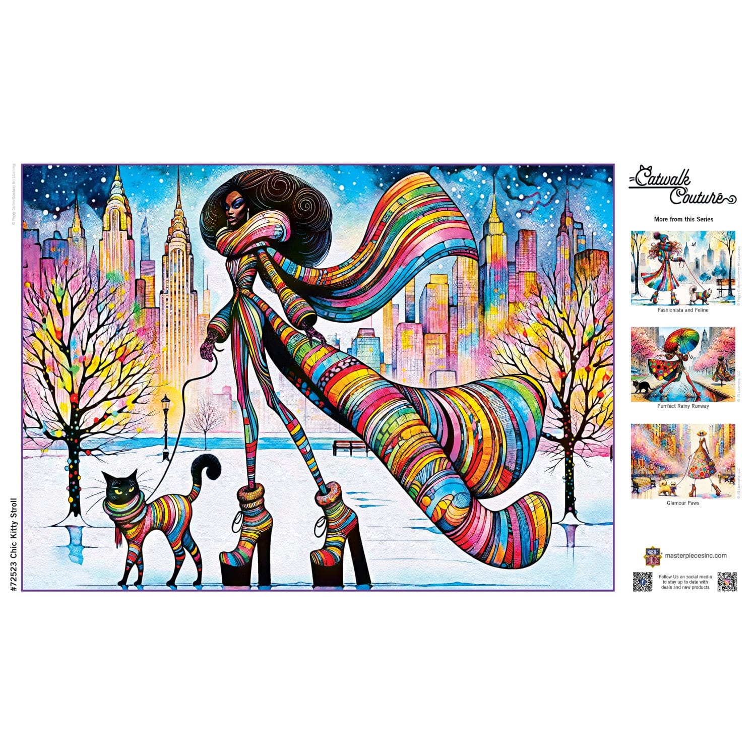 Catwalk Couture - Chic Kitty Stroll 1000 Piece Jigsaw Puzzle