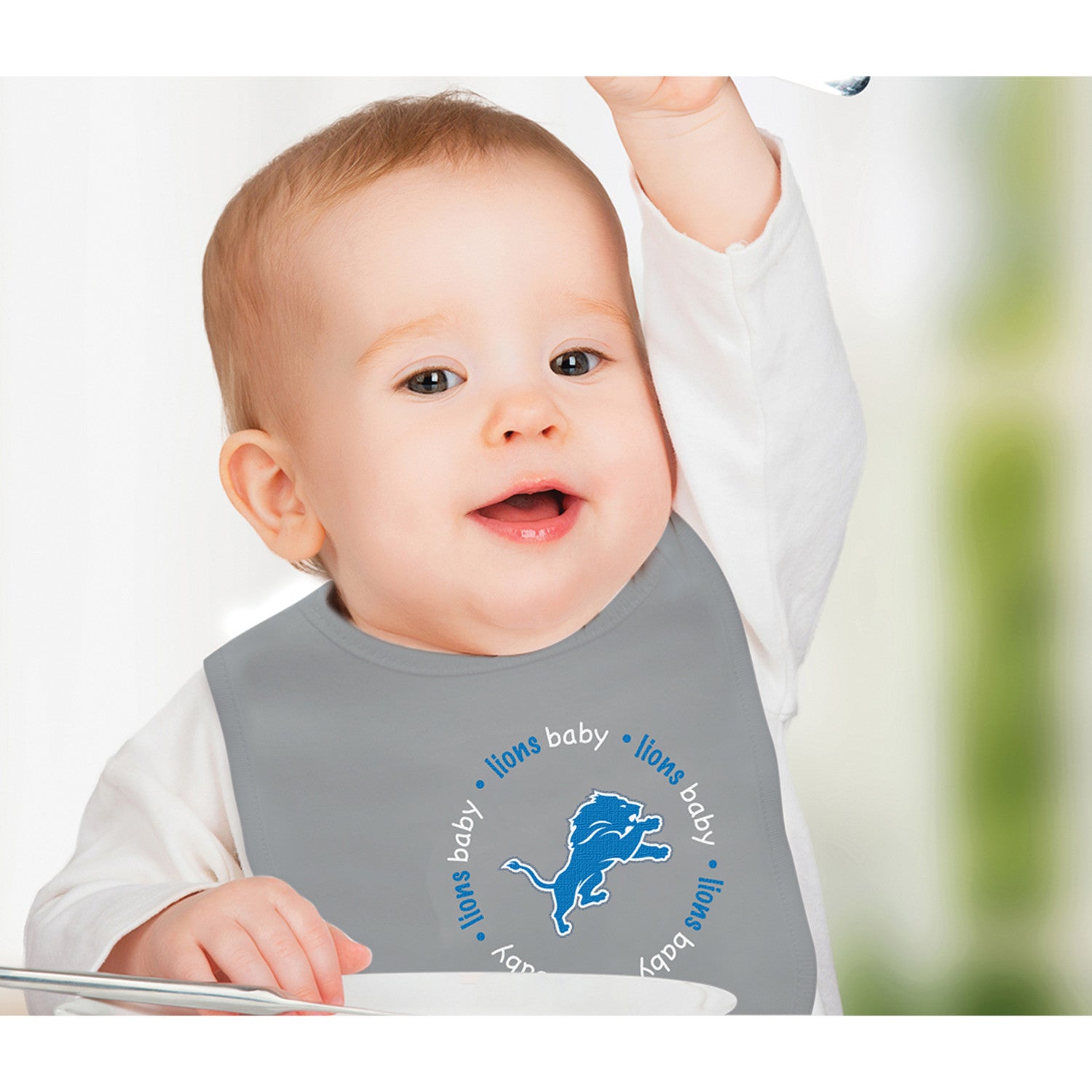 Masterpieces Detroit Lions 2-Pack Baby Bibs