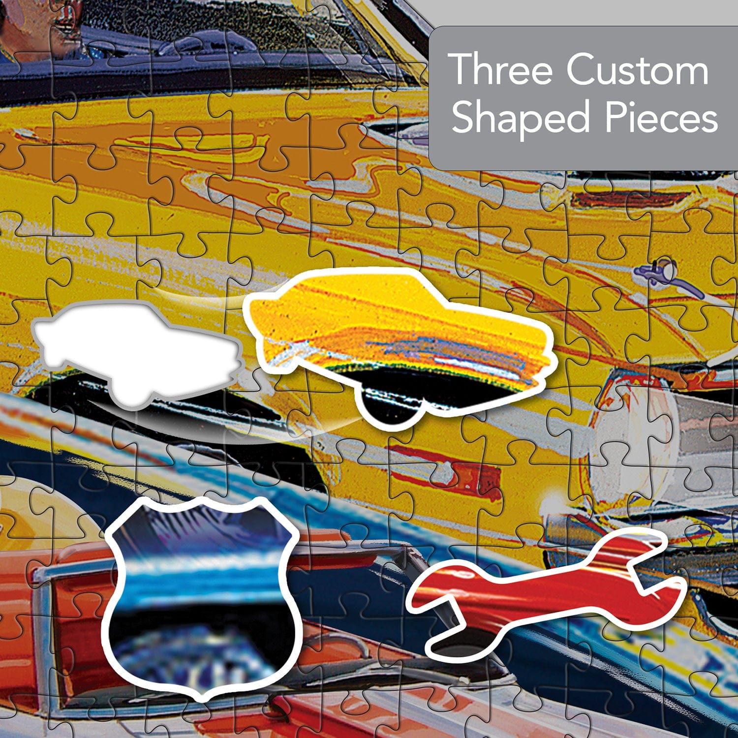 Contours - Road Trippin 1000 Piece Shaped Jigsaw Puzzle