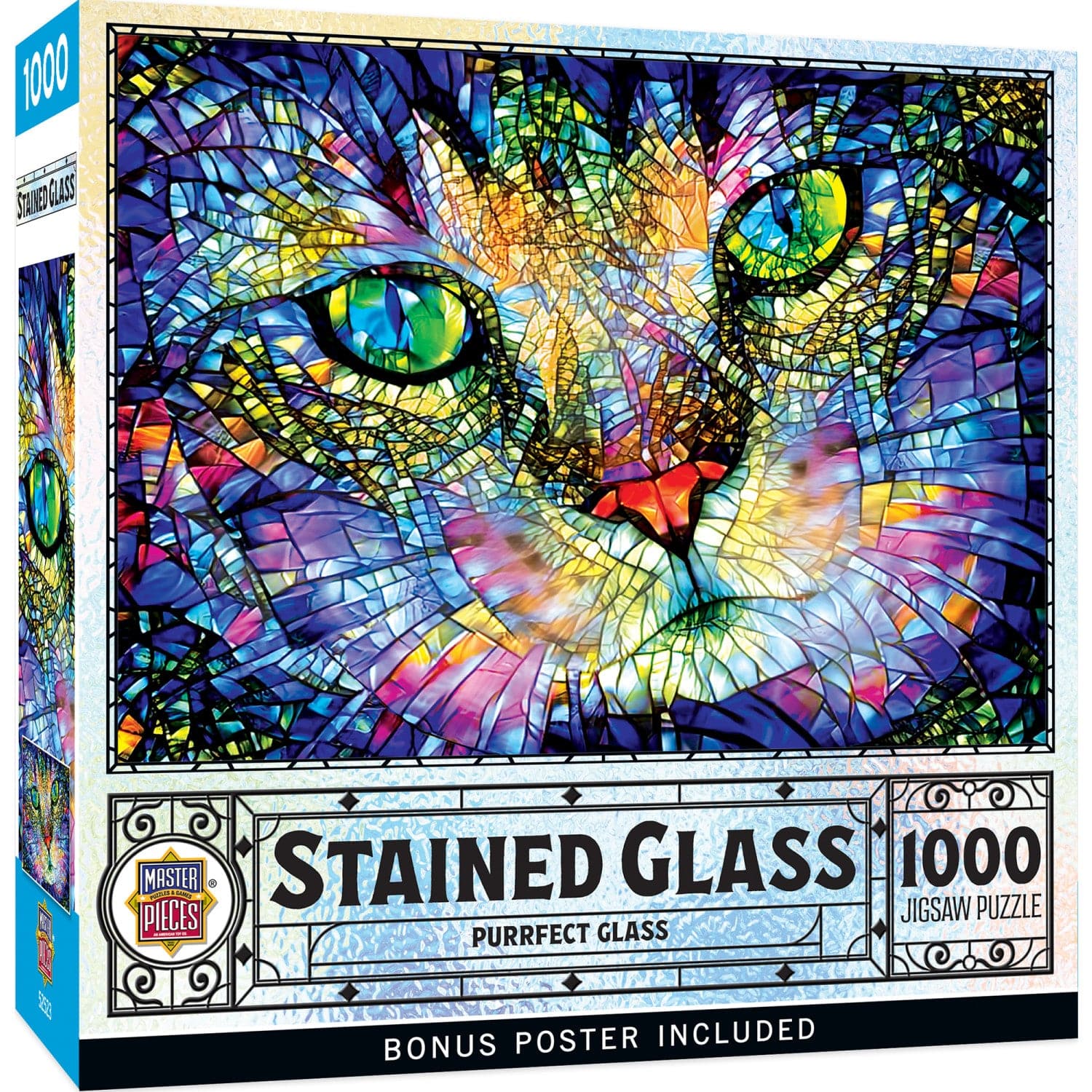 Stained Glass - Purrfect Glass 1000 Piece Jigsaw Puzzle