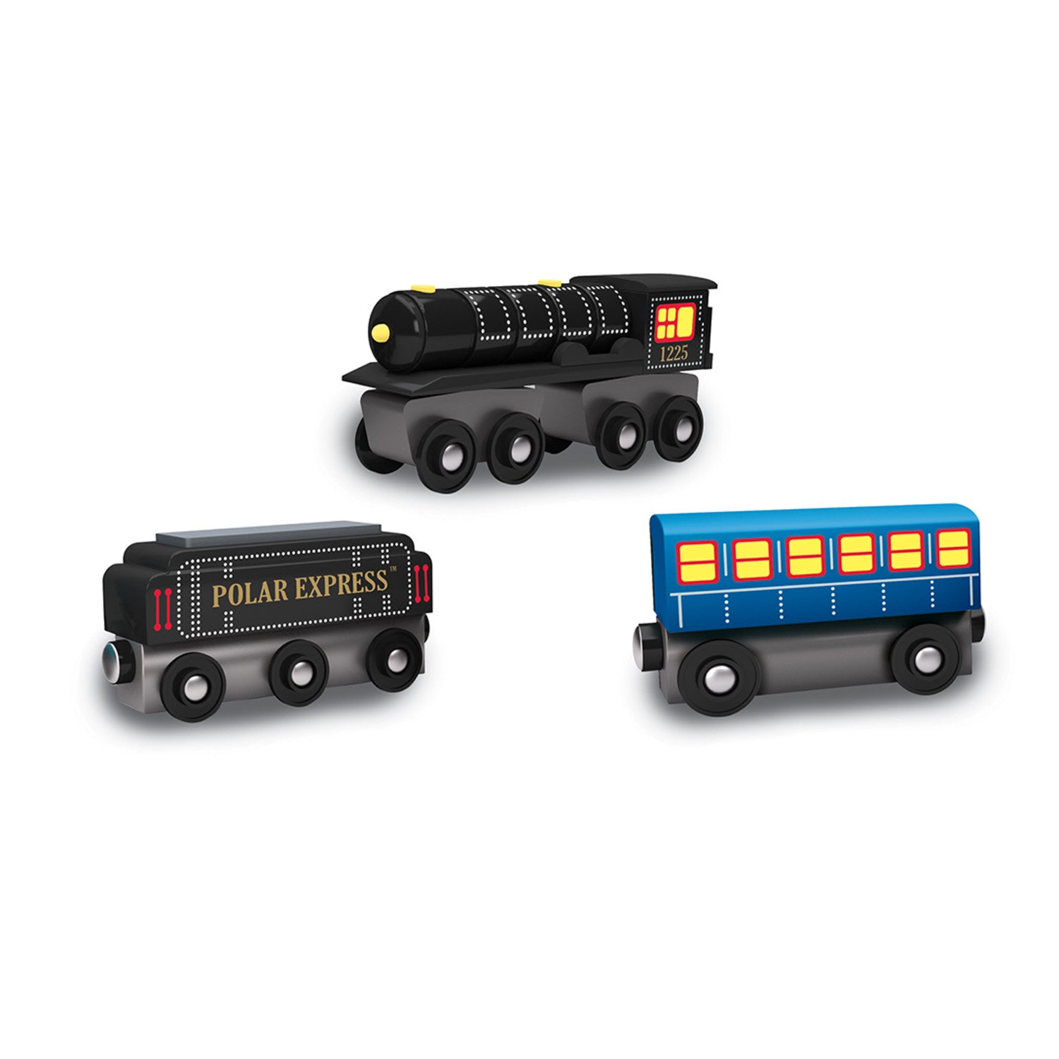 Polar Express 3pc Wood Toy Train Set