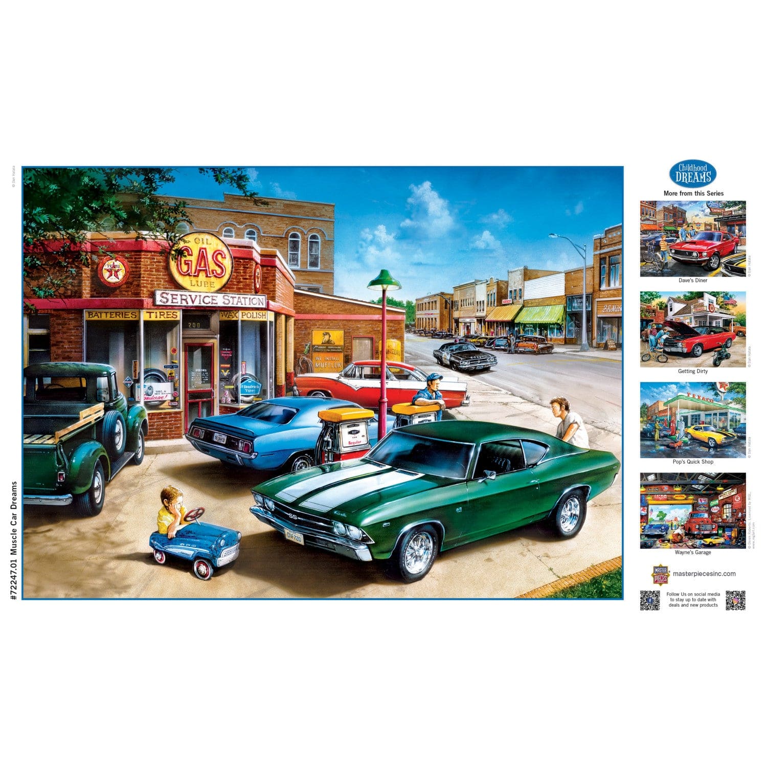 Childhood Dreams - Muscle Car Dreams 1000 Piece Jigsaw Puzzle