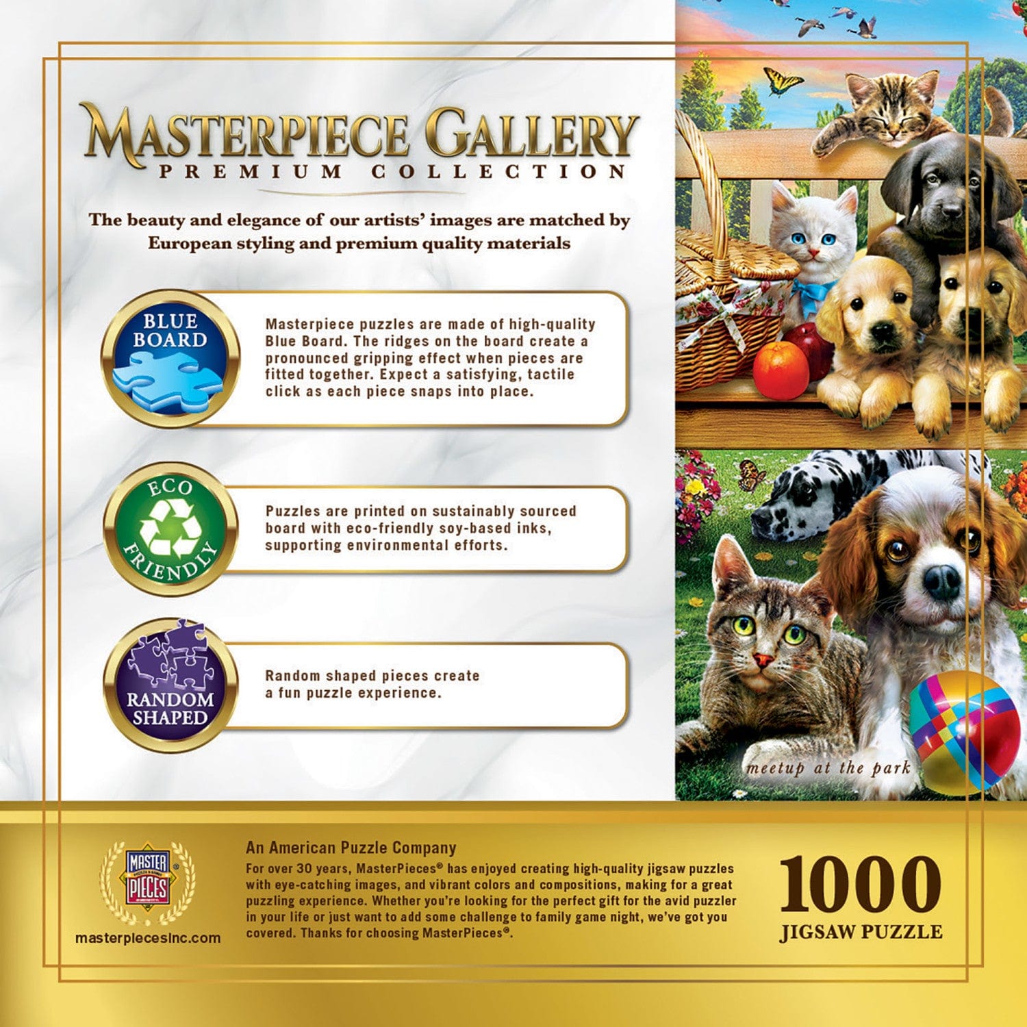 Masterpiece Gallery - Meetup at the Park 1000 Piece Jigsaw Puzzle