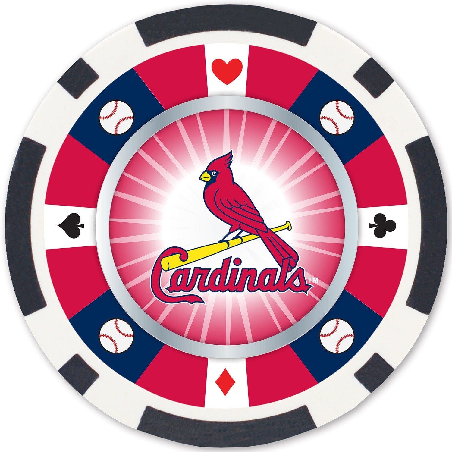 St. Louis Cardinals MLB Poker Chips 100pc