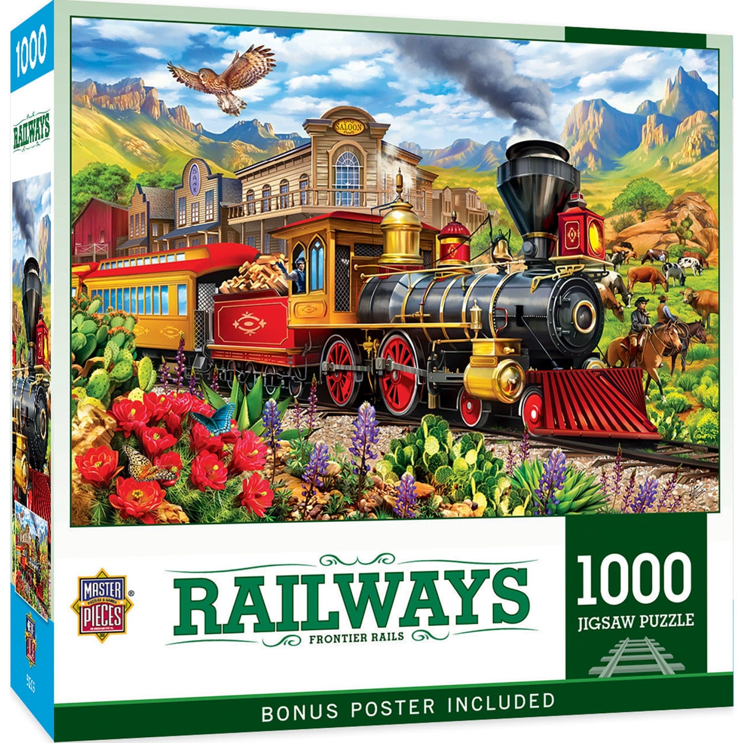 Railways - Frontier Rails 1000 Piece Puzzle