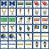 Michigan Wolverines NCAA Matching Game