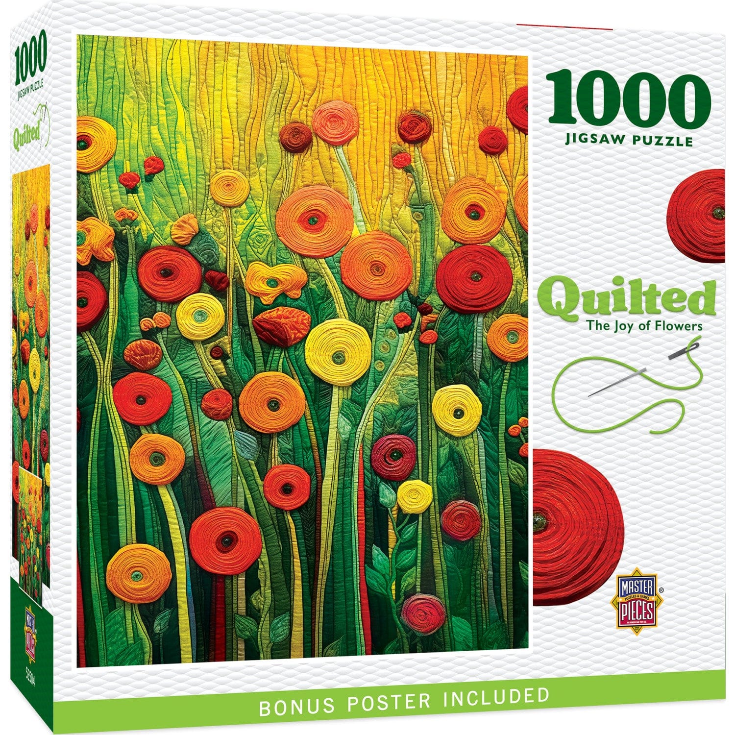 Quilted - The Joy of Flowers 1000 Piece Puzzle