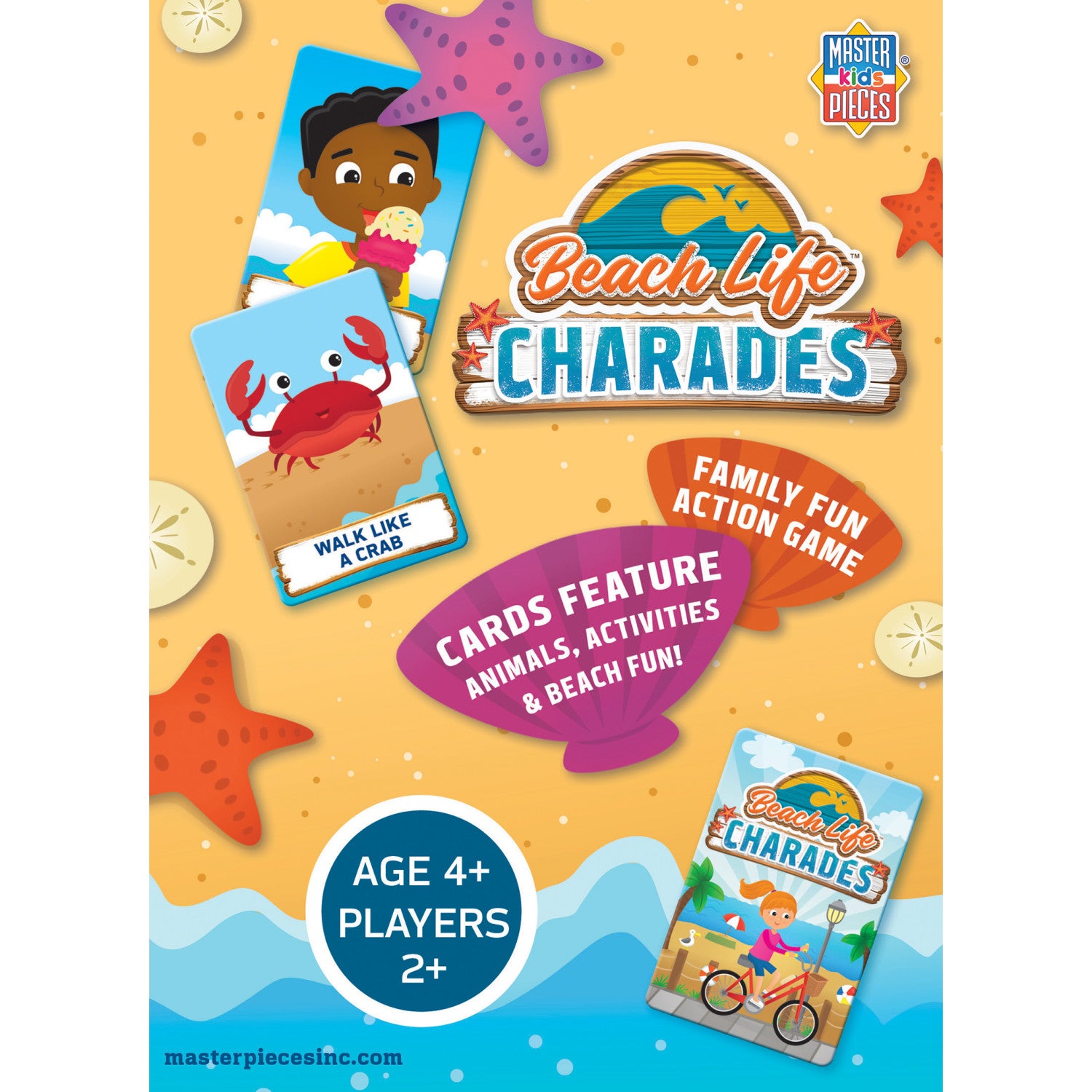 Beach Life Charades Card Game | Card Game – MasterPieces Puzzle Company INC