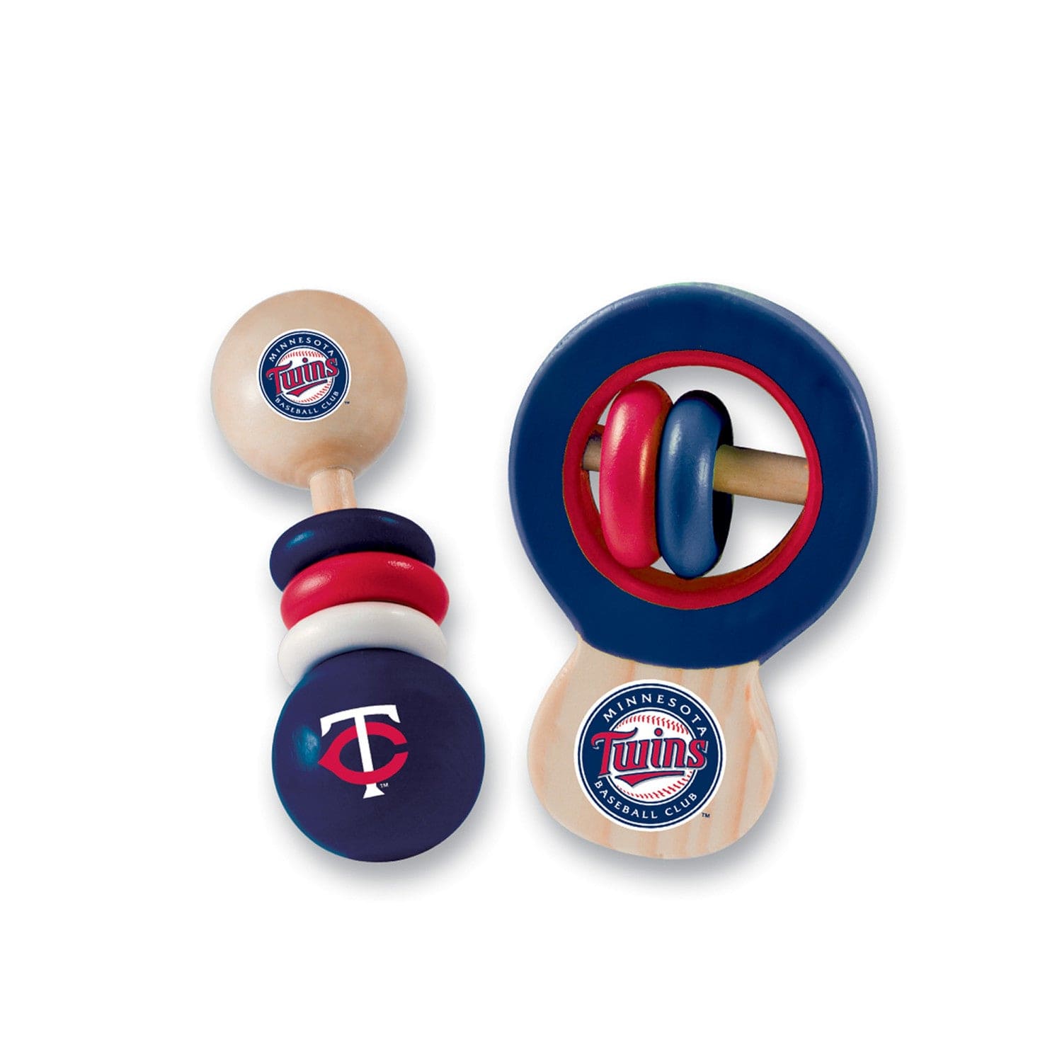 Minnesota Twins - Baby Rattles 2-Pack