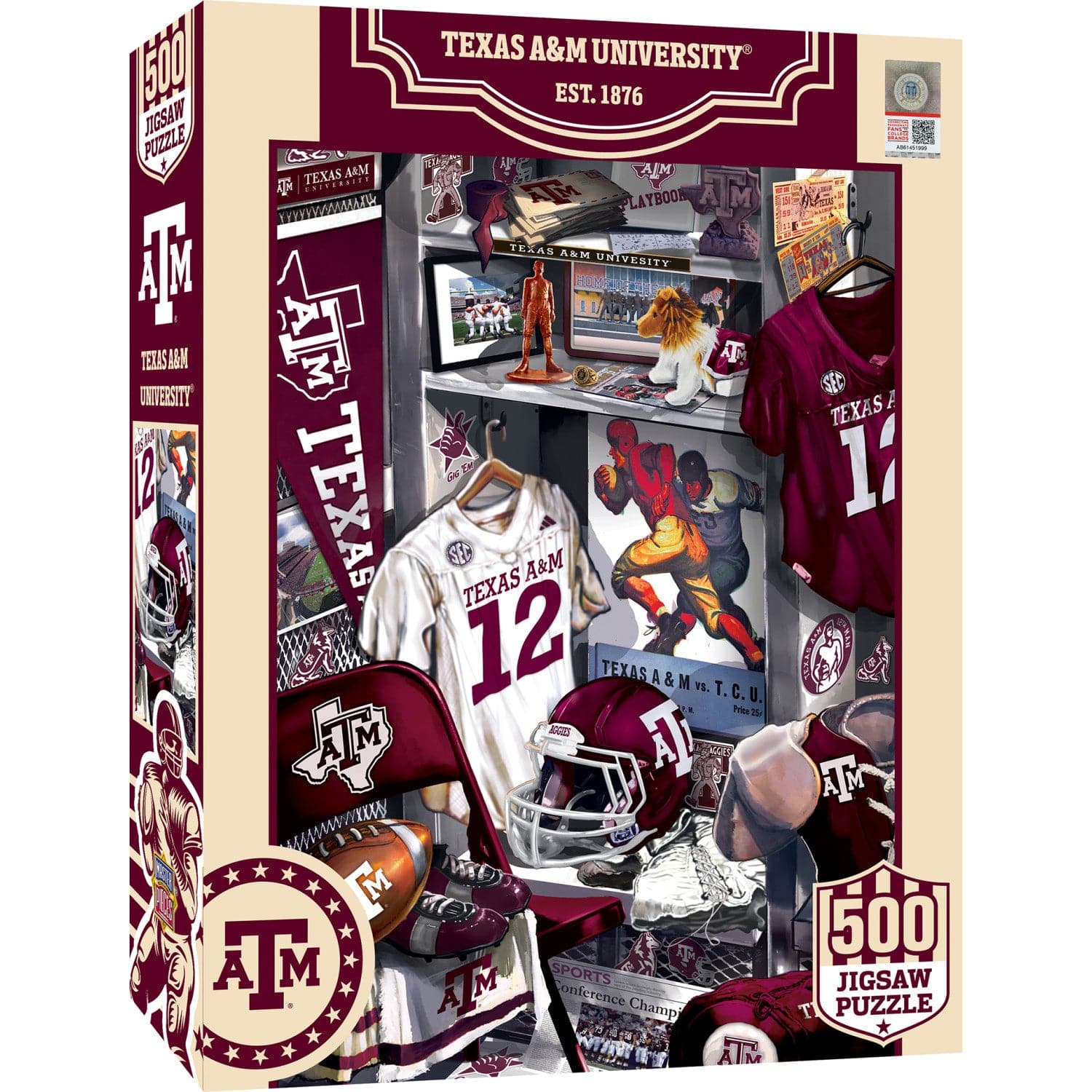 Texas A&M Aggies - Locker Room 500 Piece Jigsaw Puzzle