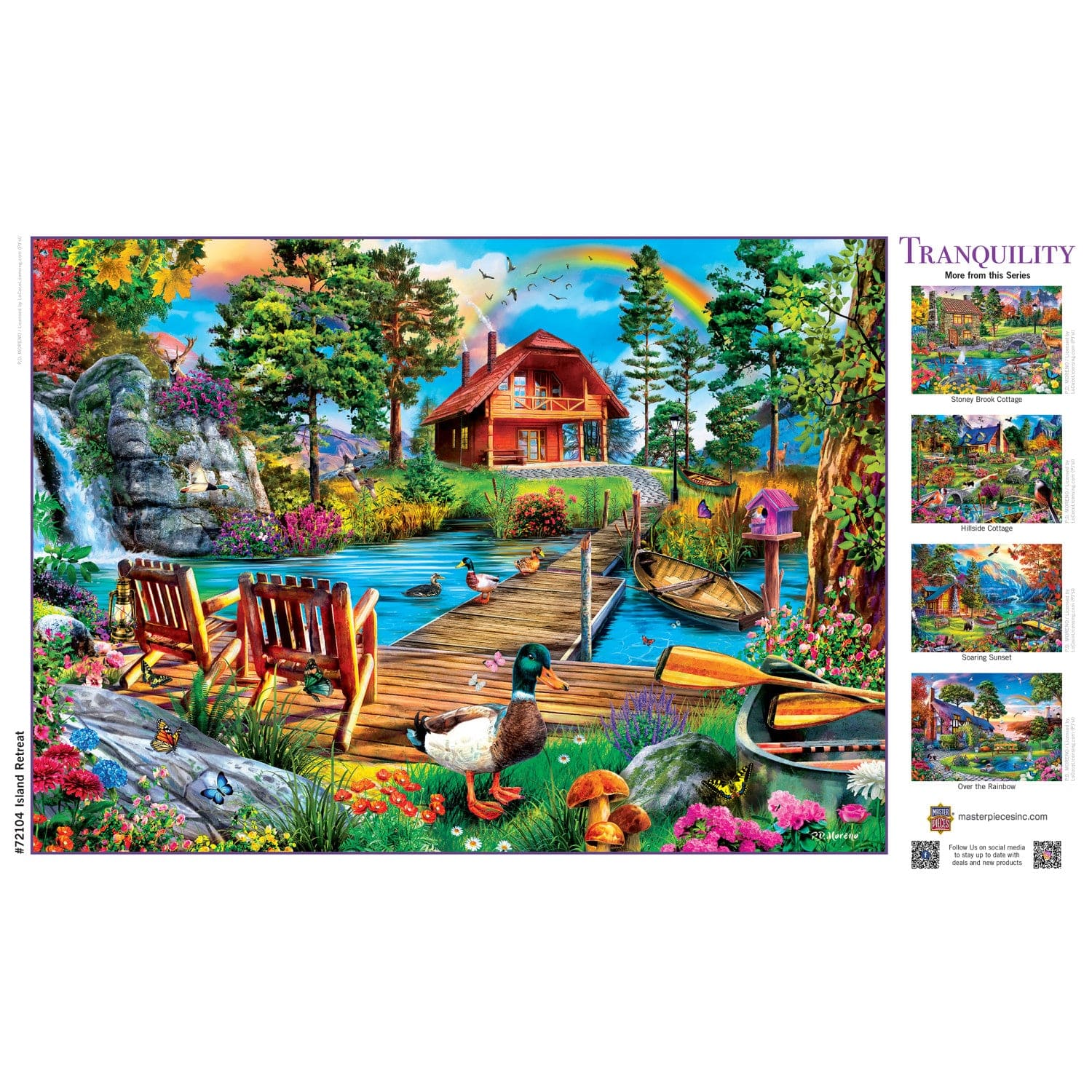 Tranquility - Island Cottage 1000 Piece Jigsaw Puzzle