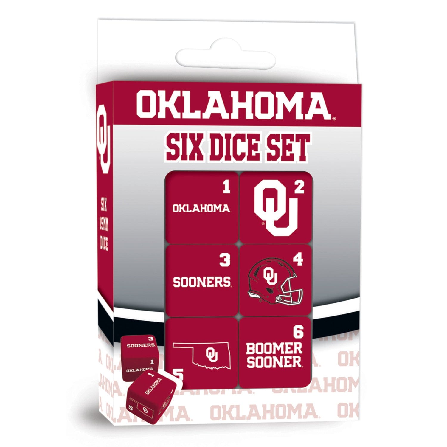 Oklahoma Sooners Dice Set - 19mm