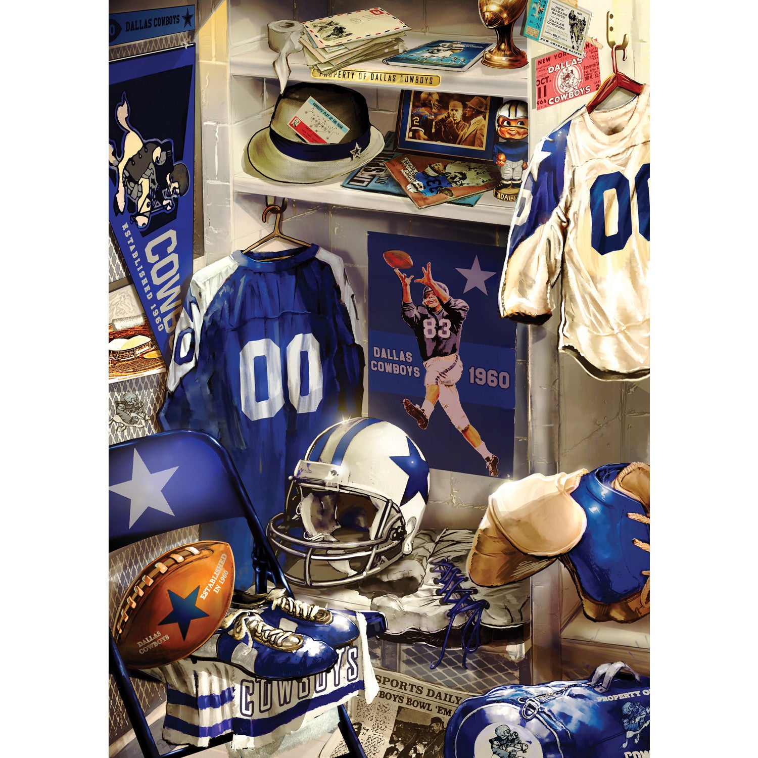 Dallas Cowboys NFL Locker Room 500pc Puzzle