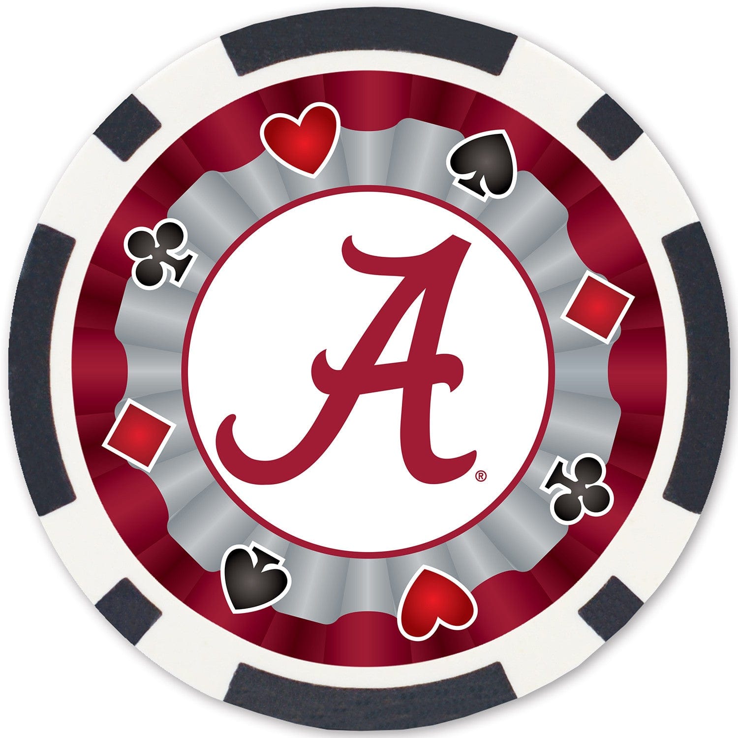 Alabama Crimson Tide NCAA Poker Chips 100pc