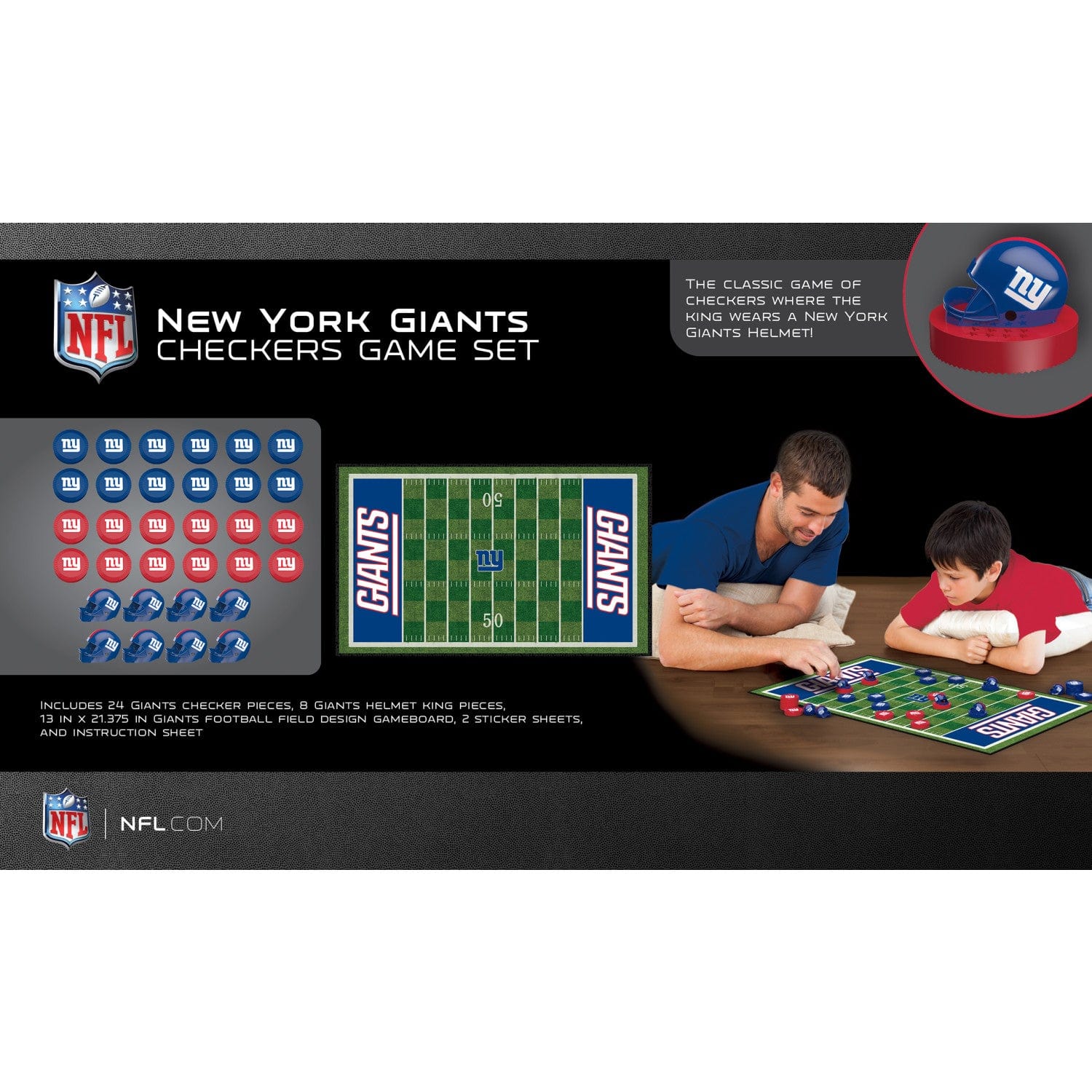 New York Giants Checkers Board Game