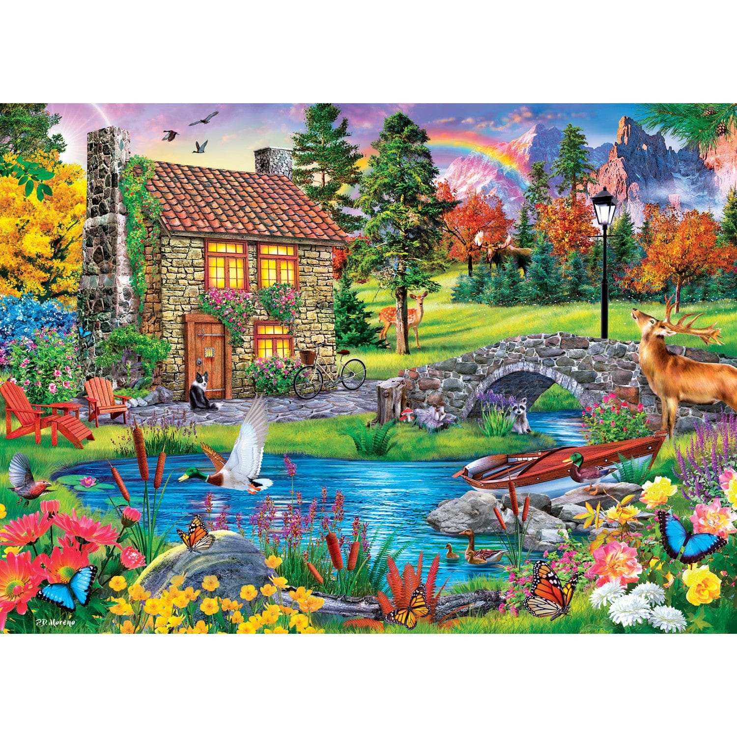 Tranquility - Stoney Brook Cottage 1000 Piece Puzzle