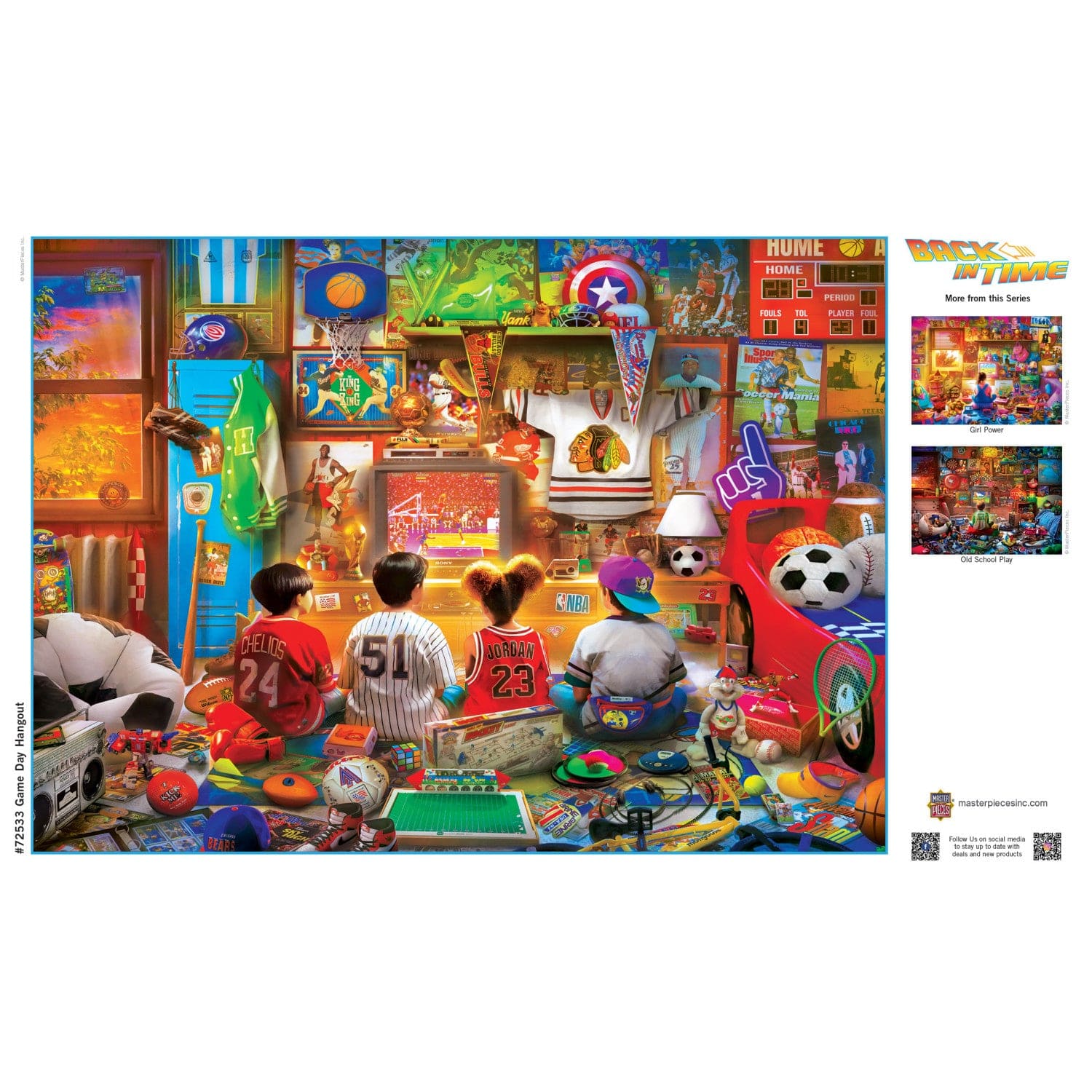 Back in Time - Game Day Hangout 1000 Piece Puzzle