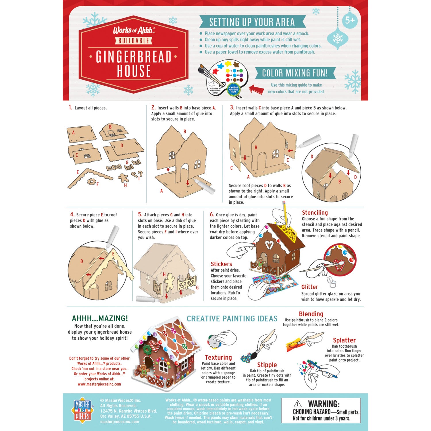 Buildable Gingerbread House Craft Kit 