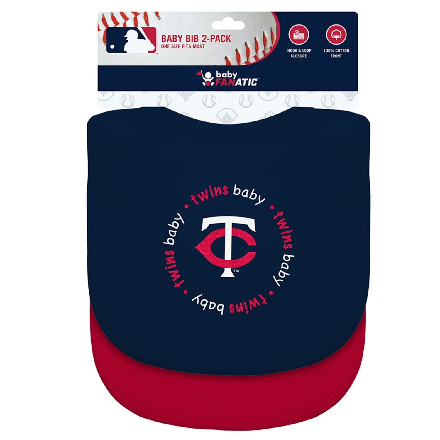 Minnesota Twins MLB Baby Bibs 2-Pack