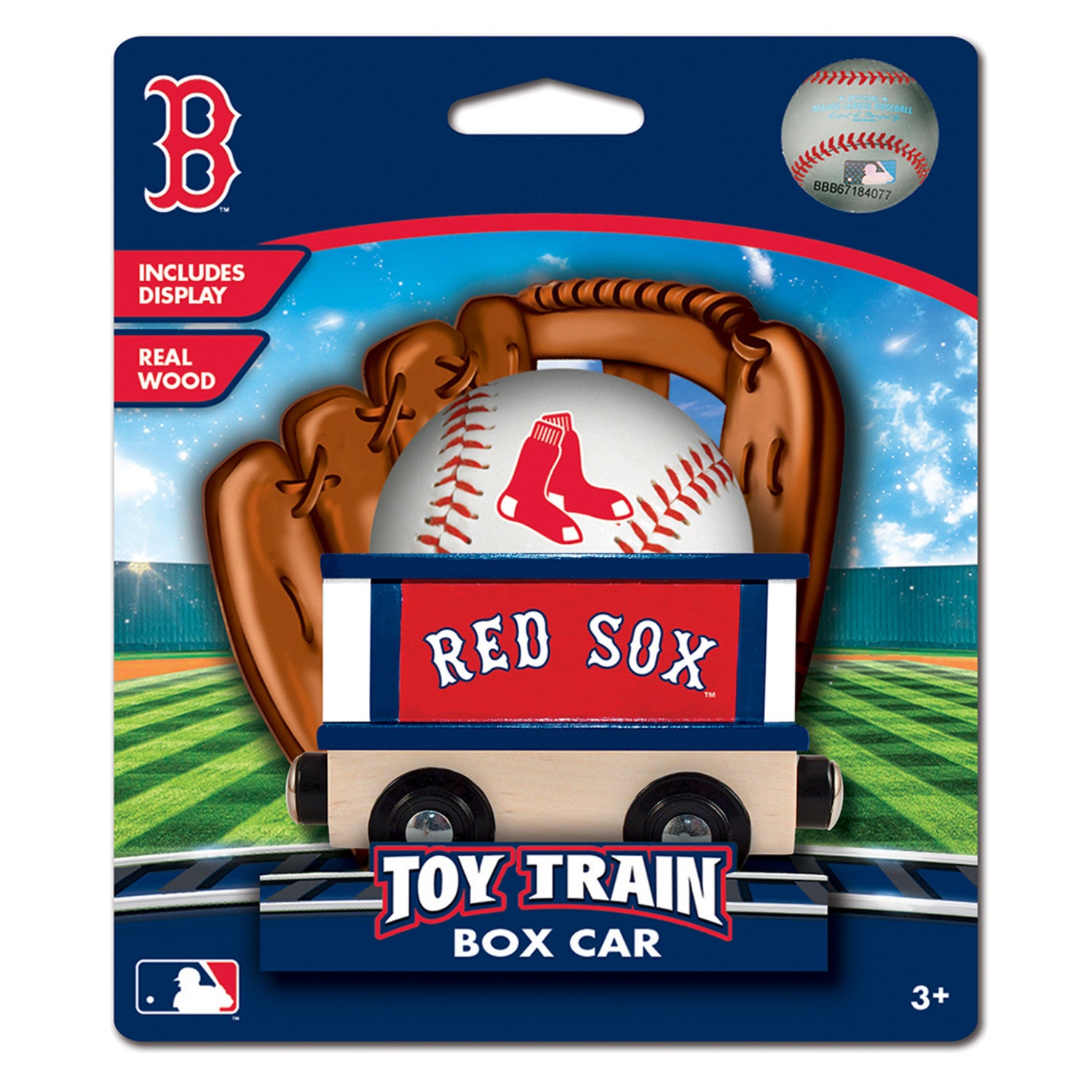 Boston Red Sox MLB Wood Box Train Car