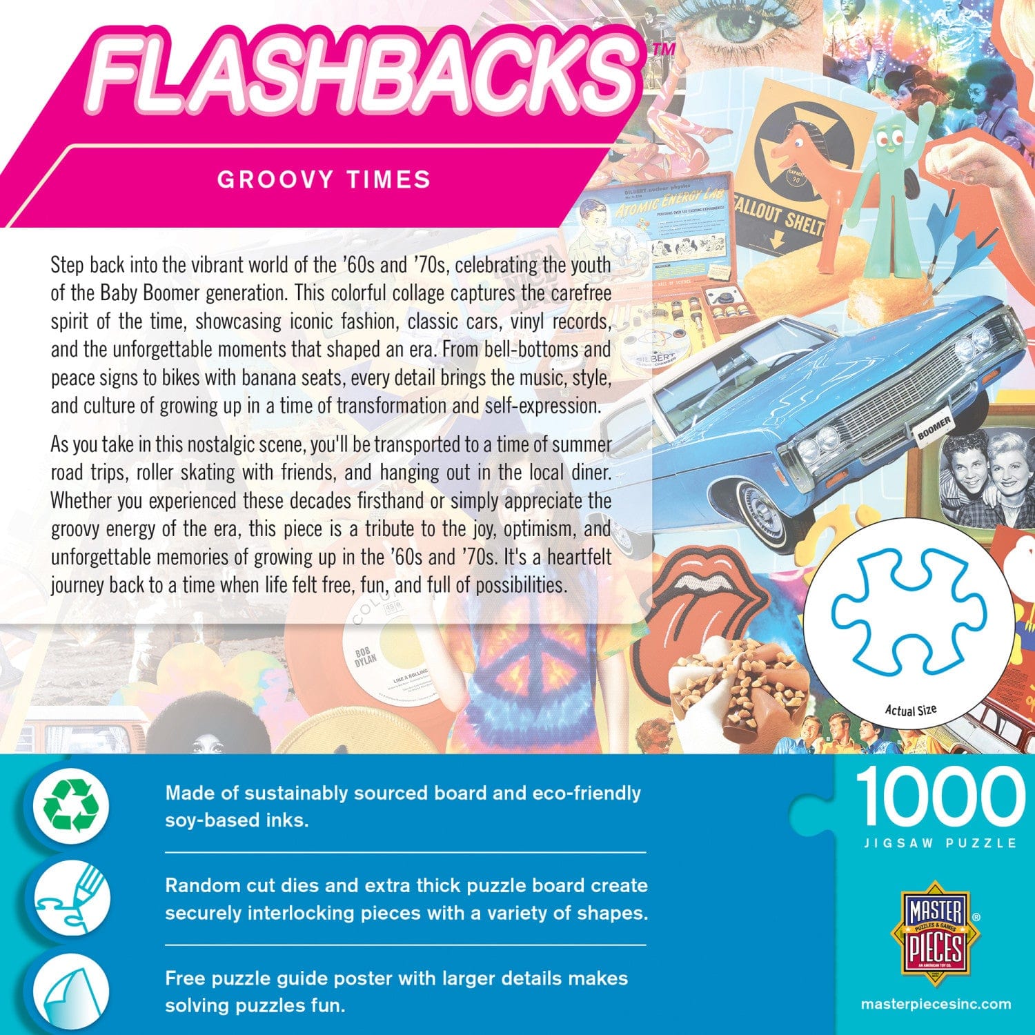 Flashbacks - Groovy Times 1000 Piece Jigsaw Puzzle