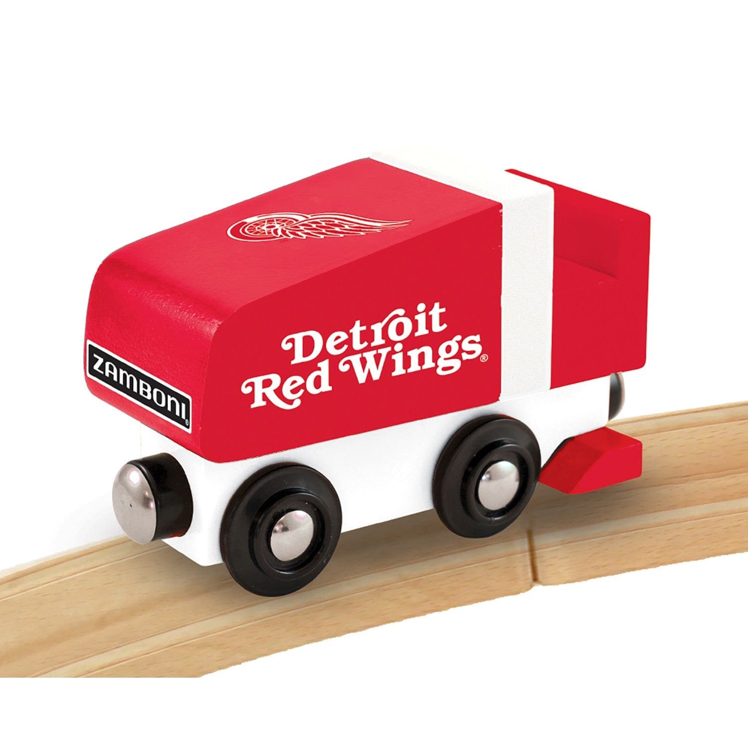 Detroit Red Wings NHL Wood Train Zamboni