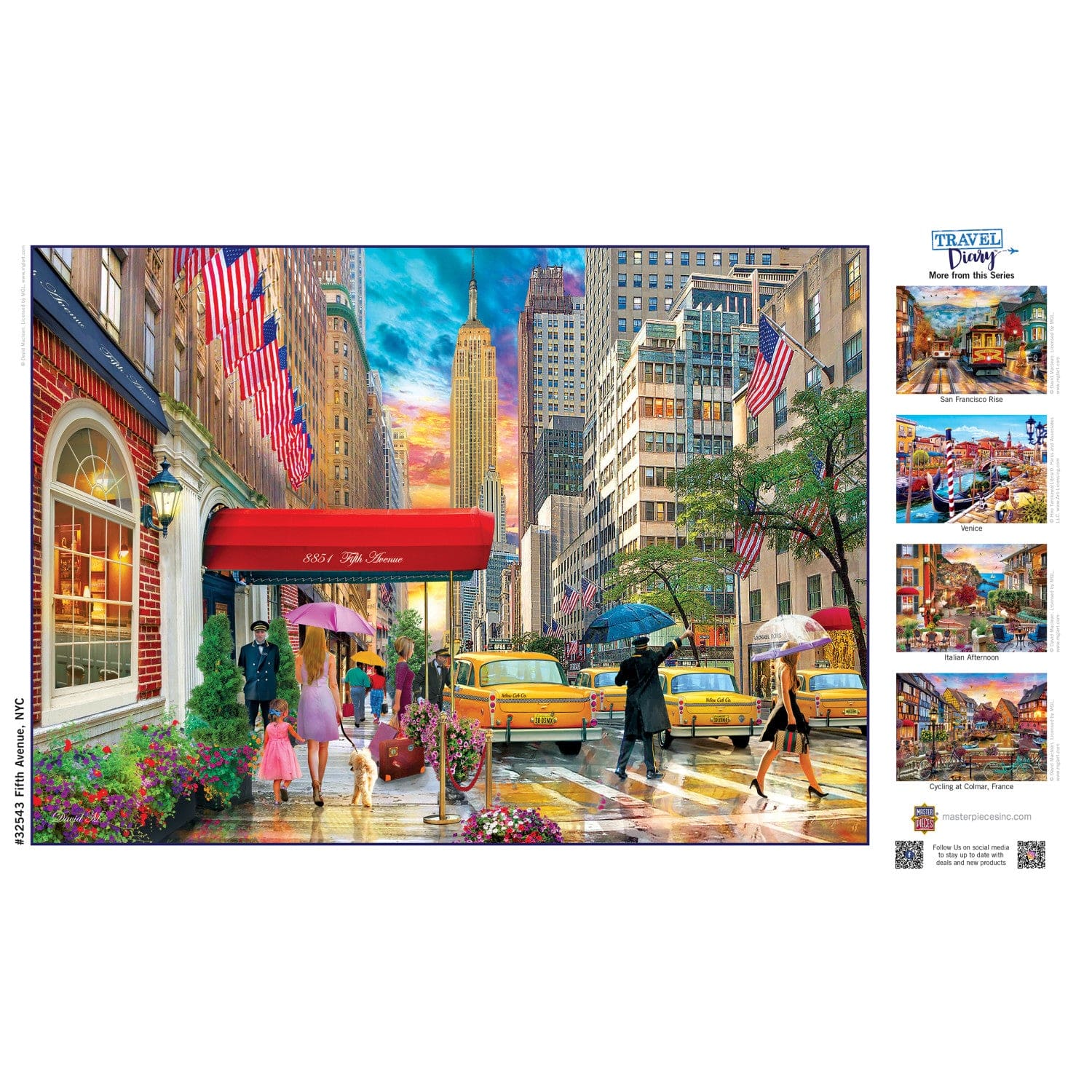 Travel Diary - Fifth Avenue, NYC 500 Piece Jigsaw Puzzle