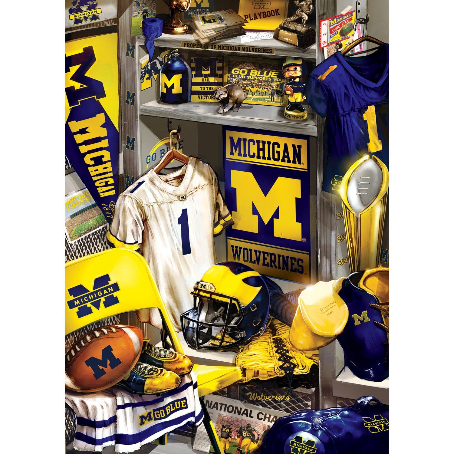 Michigan Wolverines NCAA Locker Room 500pc Puzzle